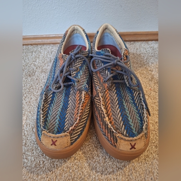 Twisted X Hooey Loper Shoes Aztec Western Print Casual Moc Toe Lace Up Mens 8.5 main image 7